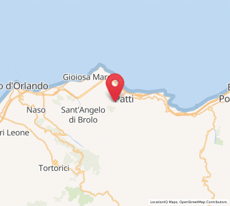 Map of Montagnareale, Sicily