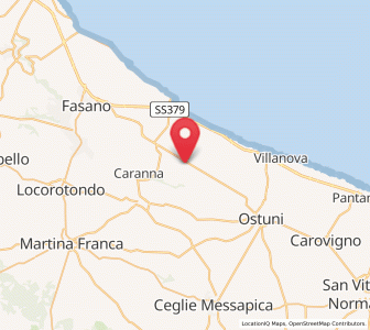 Map of Montalbano, Apulia