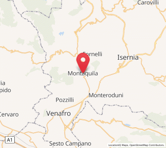 Map of Montaquila, Molise