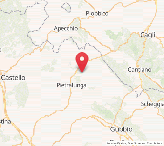 Map of Monte Grimano, Umbria