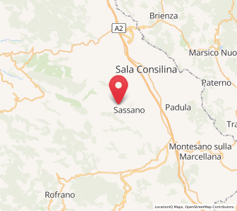 Map of Monte San Giacomo, Campania