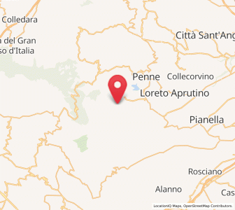 Map of Montebello di Bertona, Abruzzo