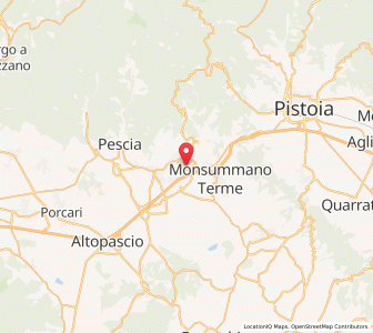 Map of Montecatini Terme, Tuscany