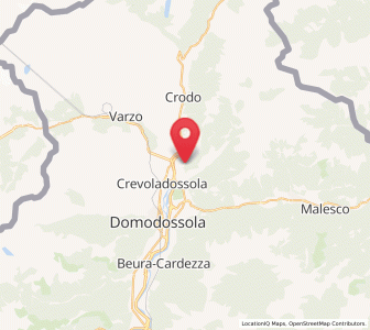 Map of Montecrestese, Piedmont