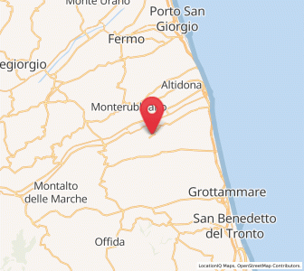 Map of Montefiore dell'Aso, The Marches