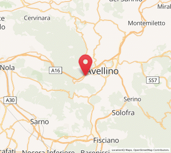 Map of Monteforte Irpino, Campania