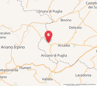 Map of Monteleone di Puglia, Apulia