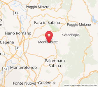 Map of Montelibretti, Lazio