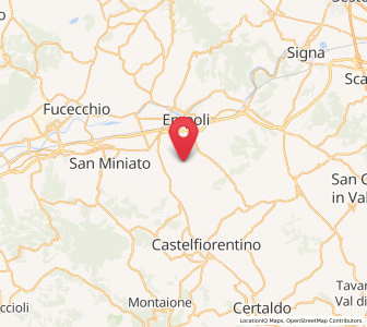 Map of Monterappoli, Tuscany