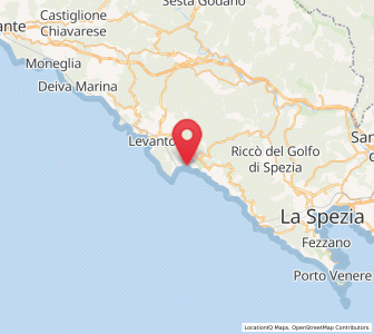 Map of Monterosso al Mare, Liguria