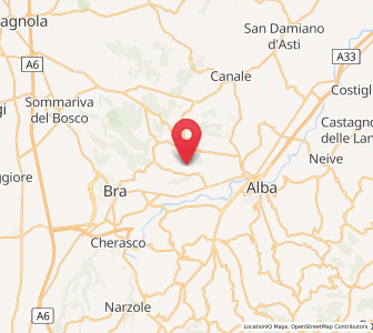 Map of Monticello d'Alba, Piedmont
