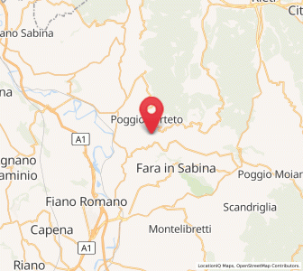 Map of Montopoli in Sabina, Lazio