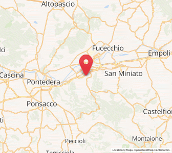 Map of Montopoli in Val d'Arno, Tuscany