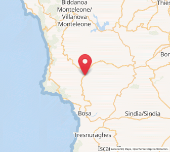 Map of Montresta, Sardinia