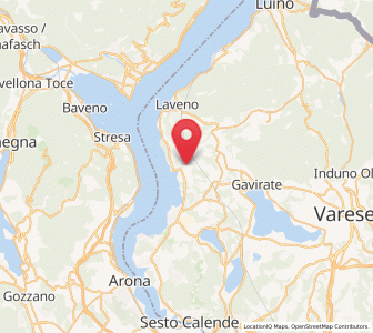 Map of Monvalle, Lombardy