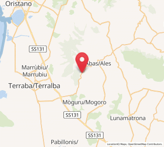 Map of Morgongiori, Sardinia