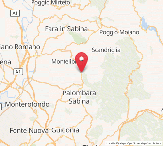 Map of Moricone, Lazio