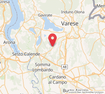 Map of Mornago, Lombardy
