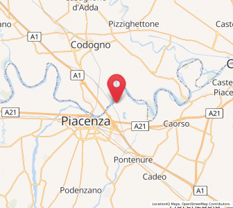 Map of Mortizza, Emilia-Romagna