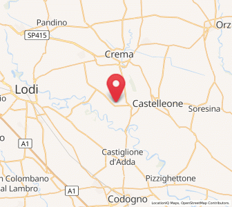 Map of Moscazzano, Lombardy