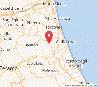Map of Mosciano Sant'Angelo, Abruzzo