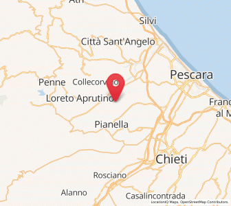 Map of Moscufo, Abruzzo
