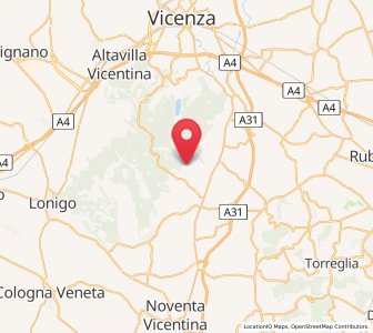 Map of Mossano, Veneto