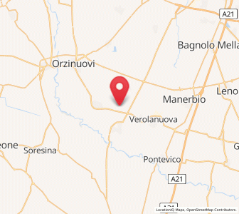 Map of Motella, Lombardy