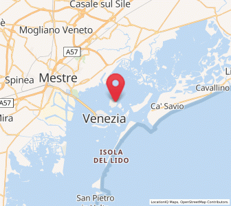 Map of Île de Murano, Veneto
