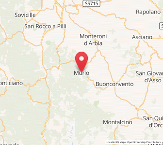 Map of Murlo, Tuscany