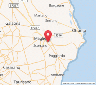 Map of Muro Leccese, Apulia