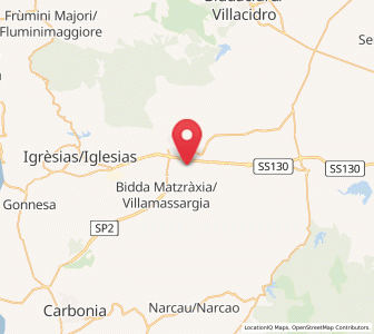 Map of Musei, Sardinia