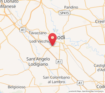 Map of Muzza di Cornegliano Laudense, Lombardy