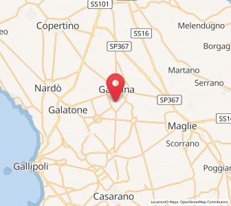 Map of Noha, Apulia