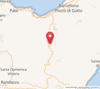 Map of Novara di Sicilia, Sicily