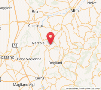 Map of Novello, Piedmont