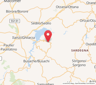 Map of Nughedu Santa Vittoria, Sardinia