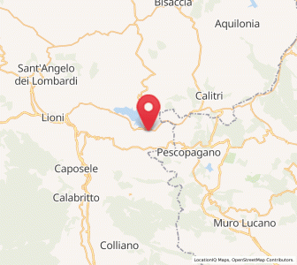 Map of Conza della Campania, Campania