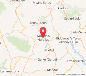 Map of Nurallao, Sardinia