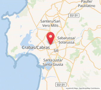 Map of Nuraxinieddu, Sardinia