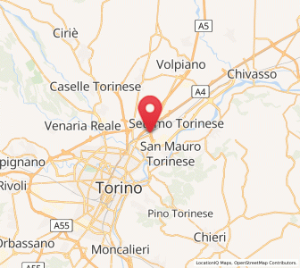 Map of Olimpia, Piedmont