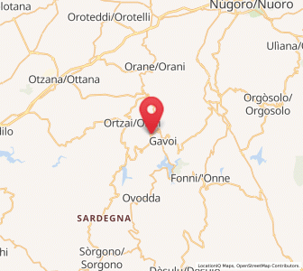 Map of Ollolai, Sardinia