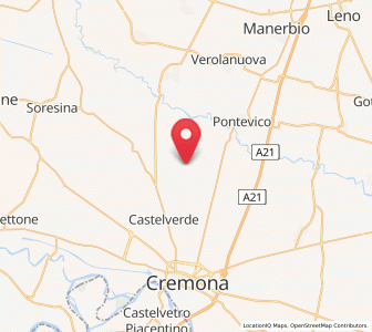 Map of Olmeneta, Lombardy