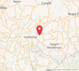 Map of Olmo Gentile, Piedmont