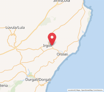 Map of Onifai, Sardinia