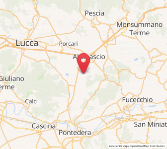 Map of Orentano, Tuscany
