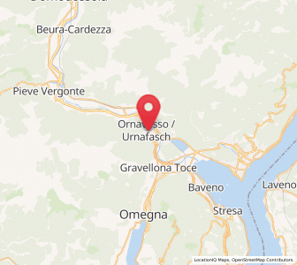 Map of Ornavasso, Piedmont