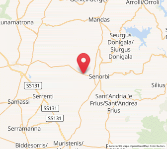 Map of Ortacesus, Sardinia