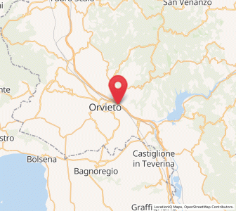 Map of Orvieto Scalo, Umbria