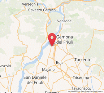 Map of Osoppo, Friuli Venezia Giulia